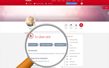 Bei Partnerbörsen sind die Profile länger und mit mehr Informationen versehen