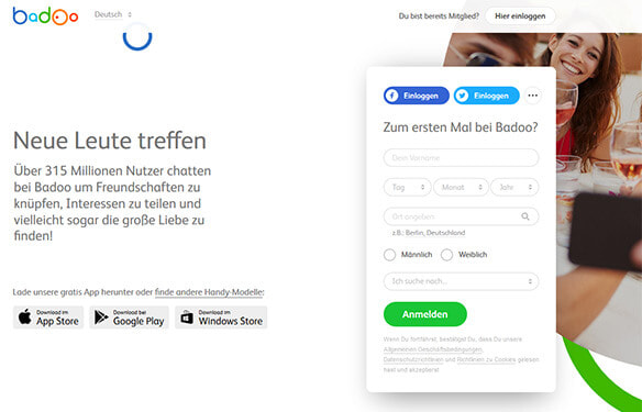 Bei Badoo erfordert die Anmeldung nur wenige Minuten